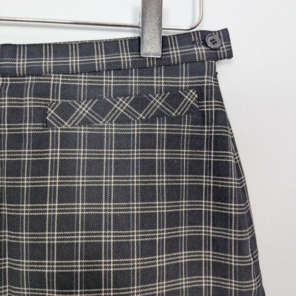 J. Crew Black Plaid A-Line Mini Skirt Women's 4 - Picture 2 of 8